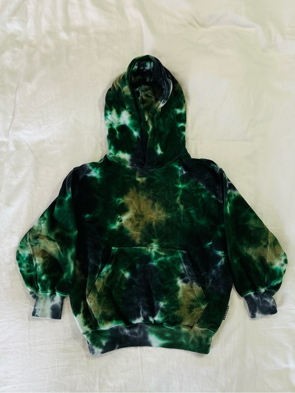 Molo Tie-Dye Green Pullover Hoodie